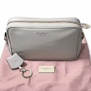 Radley London Manor Grove Leather Zip Top Camera Bag Ivory